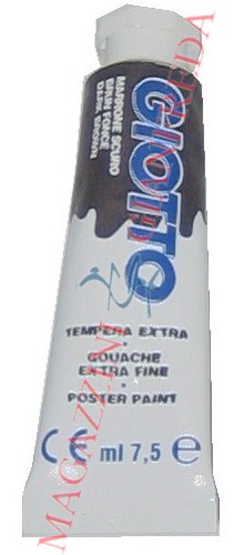 GIOTTO TEMPERA TUBO ML 7,5 MARRONE SCURO